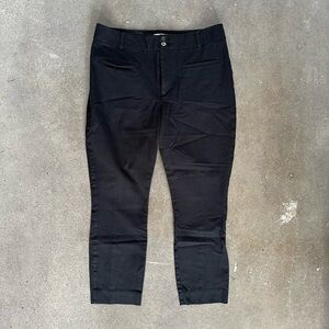 Anthropologie The Essential Slim Pant in Black Size 14 Trousers Office Work